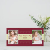 Carte de la Saint-Valentin des Coeurs rouges (Debout devant)