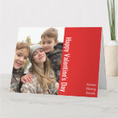 Carte de la Saint-Valentin des enfants aux parents (Dos)