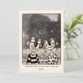 Carte de la Saint-Valentin dessinée à la main pour (Debout devant)