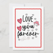 Carte de la Saint-Valentin dessinée à la main pour (Devant)