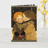 Carte de la Saint-Valentin douce dans la forêt gar (Fleur jaune)