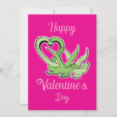 Carte de la Saint-Valentin Dragons Amoureux Queue (Devant)