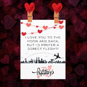 Carte de la Saint-Valentin drôle avec photo d'avia