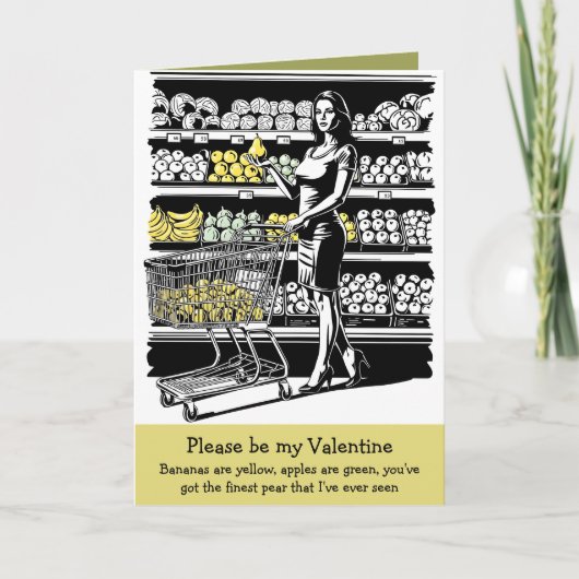 Carte de la Saint-Valentin drôle avec un slogan am (Devant)