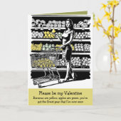 Carte de la Saint-Valentin drôle avec un slogan am (Fleur jaune)