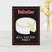 Carte de la Saint-Valentin drôle Brie Mine? (Fleur jaune)
