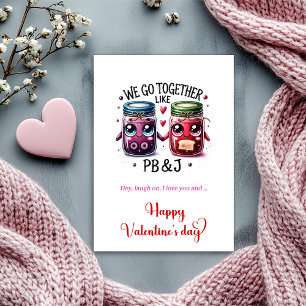 Carte de la Saint-Valentin drôle Cartoon Nourritur