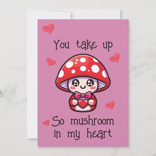 Carte de la Saint-Valentin drôle – Champignon (Devant)