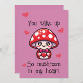 Carte de la Saint-Valentin drôle – Champignon (Devant / Derrière)