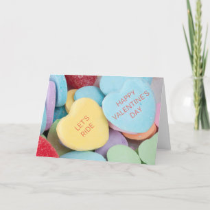 Carte de la Saint-Valentin drôle de coeurs de bonb