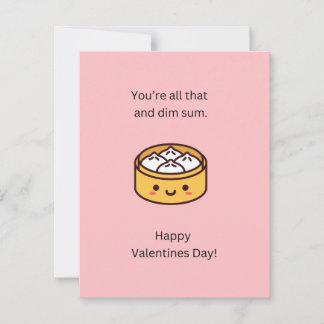 Carte de la Saint-Valentin drôle de Dim Sum