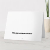 CARTE DE LA SAINT-VALENTIN DRÔLE DE JOE BIDEN (Dos)