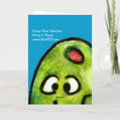 Carte de la Saint-Valentin drôle en forme d'olive (Dos)