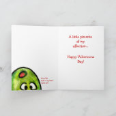 Carte de la Saint-Valentin drôle en forme d'olive (Intérieur)