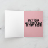 CARTE DE LA SAINT-VALENTIN DRÔLE, J'AI FAIT CARESS (Intérieur)