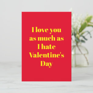 Carte de la Saint-Valentin drôle Je t'aime