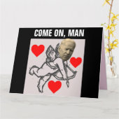CARTE DE LA SAINT-VALENTIN DRÔLE JOE BIDEN (Fleur jaune)