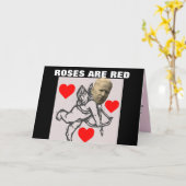 CARTE DE LA SAINT-VALENTIN DRÔLE JOE BIDEN (Fleur jaune)