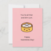Carte de la Saint-Valentin drôle pour Dim Sum (Devant)