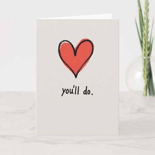 Carte de la Saint-Valentin drôle Vous ferez l'affa (Devant)