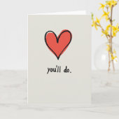 Carte de la Saint-Valentin drôle Vous ferez l'affa (Fleur jaune)