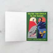Carte de la Saint-Valentin Eagle vs Shark (Intérieur)
