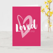 Carte de la Saint-Valentin Écriture Sainte Cœur Ro (Fleur jaune)
