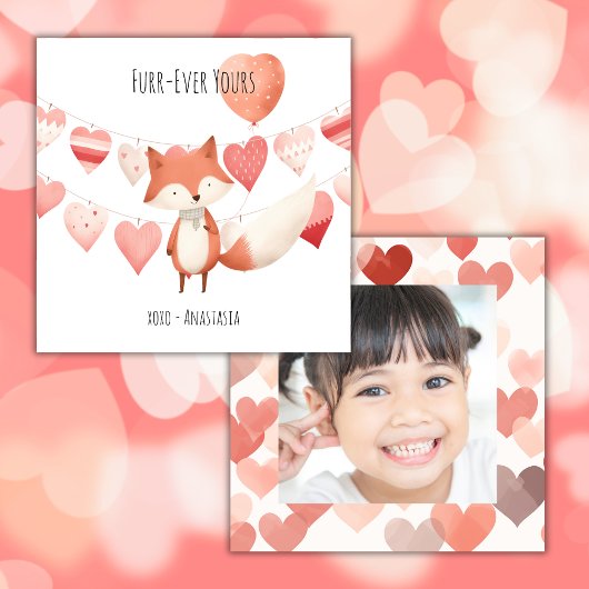 Carte de la Saint-Valentin en classe, Cœur de rena