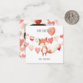 Carte de la Saint-Valentin en classe, Cœur de rena (Devant/Arrière en situation)