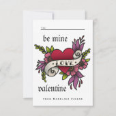 Carte de la Saint-Valentin en classe de style de t (Devant)