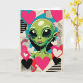 Carte de la Saint-Valentin en collage d'art pop ex (Fleur jaune)