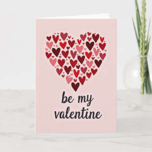Carte de la Saint-Valentin en forme de cœur