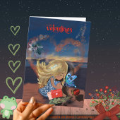 Carte de la Saint-Valentin En pensant à toi