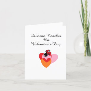 Carte de la Saint-Valentin : Enseignant préféré 