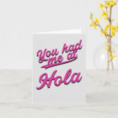 Carte de la Saint-Valentin espagnole - Tu m'as eu (Fleur jaune)