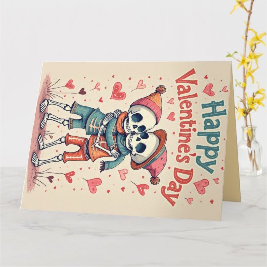 Carte de la Saint-Valentin Étreinte Éternelle (Fleur jaune)