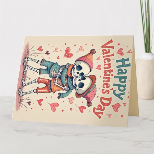 Carte de la Saint-Valentin Étreinte Éternelle (Devant)