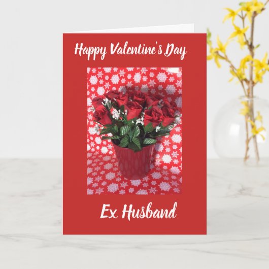 Carte de la Saint-Valentin ex-mari (Fleur jaune)