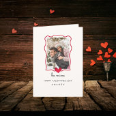 Carte de la Saint-Valentin femme marie de coeur