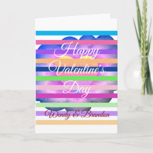 Carte de la Saint-Valentin Fleur Violette
