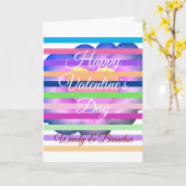 Carte de la Saint-Valentin Fleur Violette (Fleur jaune)