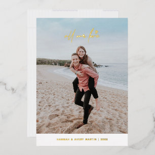 Carte de la Saint-Valentin Foil All Our Love - Bla