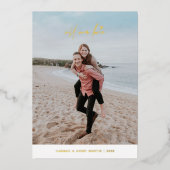 Carte de la Saint-Valentin Foil All Our Love - Bla (Recto)