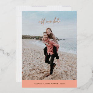 Carte de la Saint-Valentin Foil All Our Love - Pêc