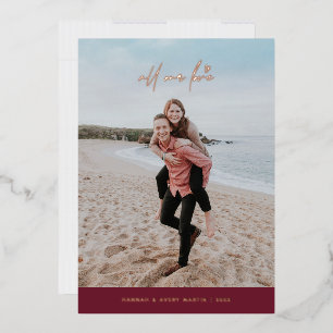 Carte de la Saint-Valentin Foil All Our Love - Plu