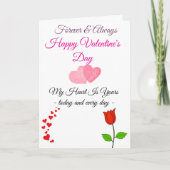 Carte de la Saint-Valentin Forever & Always – Joye (Devant)