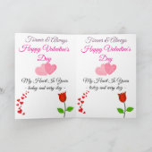 Carte de la Saint-Valentin Forever & Always – Joye (Intérieur)