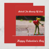 CARTE DE LA SAINT-VALENTIN FROG (Devant / Derrière)