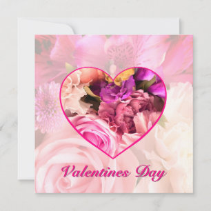 Carte de la Saint-Valentin Fuchsia Rose