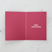 Carte de la Saint-Valentin Fun Cherry Magenta Love (Intérieur)